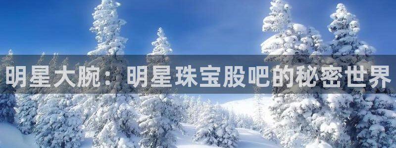 包头众腾娱乐:明星大腕:明星珠宝股吧的秘密世界